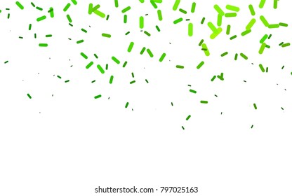 Light Green vector pattern with rounded lines. Shining colored illustration with rounded stripes. Smart design for your business advert.