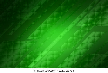 Light Green vector pattern with sharp lines. Lines on blurred abstract background with gradient. Best design for your ad, poster, banner.