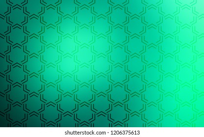 Light Green vector pattern with sharp lines. Decorative shining illustration with lines on abstract template. Smart design for your business advert.
