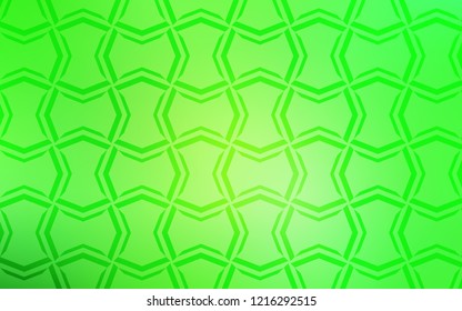 Light Green vector pattern with sharp lines. Glitter abstract illustration with colored sticks. Template for your beautiful backgrounds.