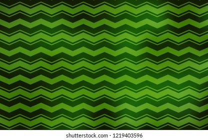 Light Green vector pattern with sharp lines. Colorful shining illustration with lines on abstract template. Pattern for ad, booklets, leaflets.
