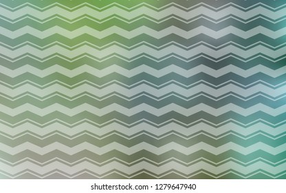 Light Green vector pattern with sharp lines. Lines on blurred abstract background with gradient. Smart design for your business advert.