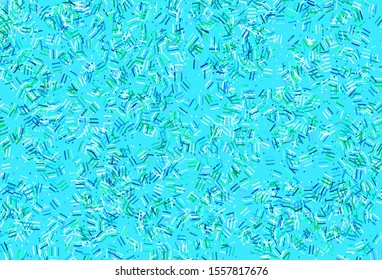 Light Green vector pattern with sharp lines, dots. Glitter abstract illustration with colorful sticks. Smart design for your business advert.