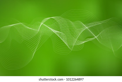 Light Green vector pattern with spheres. Abstract illustration with colored bubbles in nature style. The pattern can be used for aqua ad, booklets.
