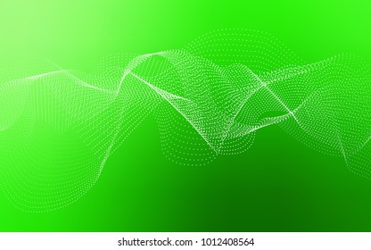 Light Green vector pattern with spheres. Blurred bubbles on abstract background with colorful gradient. The pattern can be used for beautiful websites.
