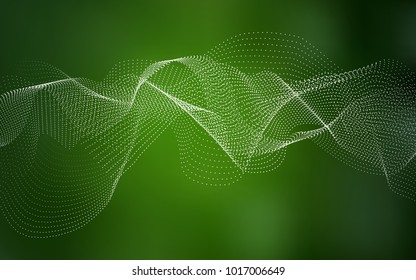 Light Green vector pattern with spheres. Illustration with set of shining colorful abstract circles. The pattern can be used for beautiful websites.
