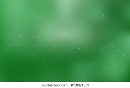 Light Green vector pattern with spheres. Beautiful colored illustration with blurred circles in nature style. The pattern can be used for ads, leaflets of liquid.