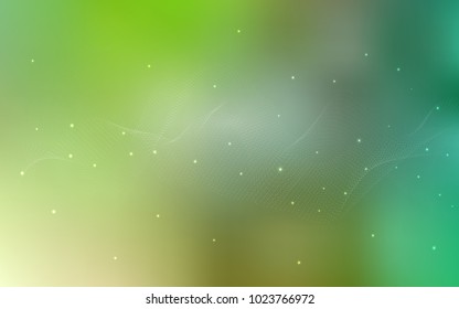 Light Green vector pattern with spheres. Modern abstract illustration with colorful water drops. The pattern can be used for aqua ad, booklets.