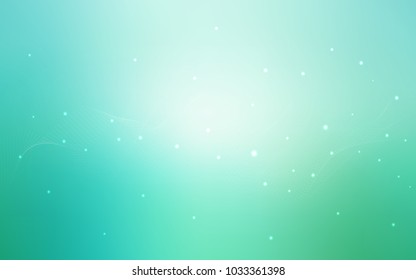 Light Green vector pattern with spheres. Illustration with set of shining colorful abstract circles. Pattern can be used as texture of water, rain drops.