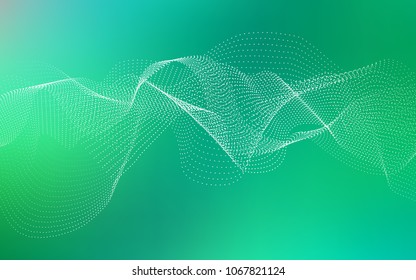 Light Green vector pattern with spheres. Blurred bubbles on abstract background with colorful gradient. New design for ad, poster, banner of your website.
