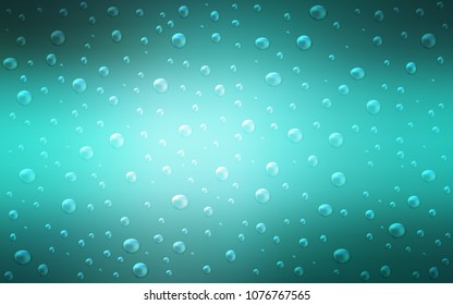 Light Green vector pattern with spheres. Blurred bubbles on abstract background with colorful gradient. The pattern can be used for beautiful websites.