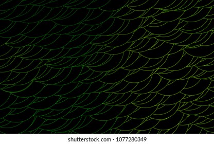 Light Green vector  pattern with spheres. Abstract illustration with colored bubbles in nature style. Completely new template for your brand book.