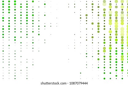 Light Green vector  pattern with spheres. Modern abstract illustration with colorful water drops. The pattern can be used for aqua ad, booklets.