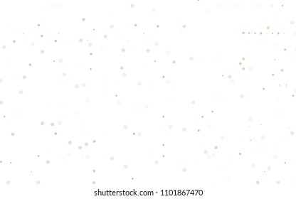 Light Green vector  pattern with spheres. Modern abstract illustration with colorful water drops. Completely new template for your brand book.