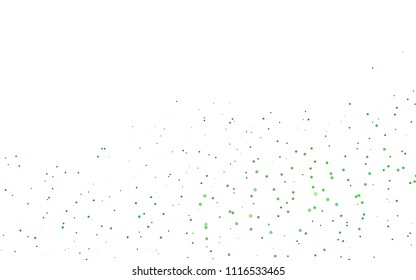 Light Green vector  pattern with spheres. Blurred bubbles on abstract background with colorful gradient. The pattern can be used for beautiful websites.