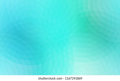 Light Green vector pattern with spheres. Blurred decorative design in abstract style with bubbles. New design for ad, poster, banner of your website.