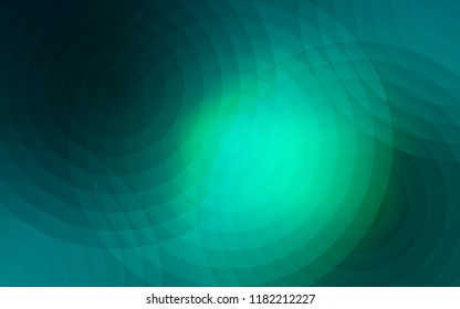 Light Green vector pattern with spheres. Abstract illustration with colored bubbles in nature style. Pattern can be used as texture of wallpapers.
