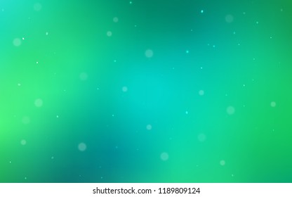 Light Green vector pattern with spheres. Beautiful colored illustration with blurred circles in nature style. Pattern can be used as texture of wallpapers.