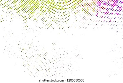 Light Green vector pattern with spheres. Beautiful colored illustration with blurred circles in nature style. Design for business adverts.