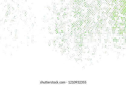 Light Green vector pattern with spheres. Illustration with set of shining colorful abstract circles. Pattern for ads, leaflets.