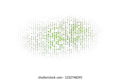 Light Green vector pattern with spheres. Abstract illustration with colored bubbles in nature style. Design for business adverts.