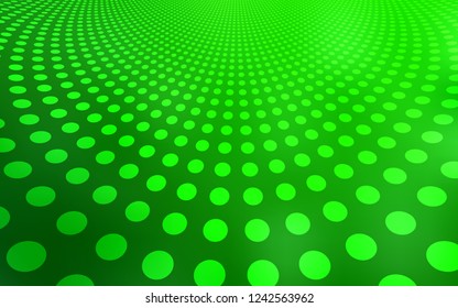 Light Green vector pattern with spheres. Modern abstract illustration with colorful water drops. Completely new template for your brand book.