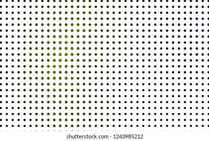 Light Green vector pattern with spheres. Blurred decorative design in abstract style with bubbles. Template for your brand book.