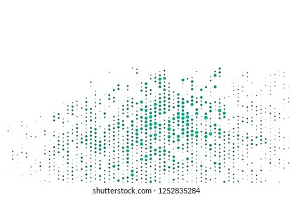 Light Green vector pattern with spheres. Illustration with set of shining colorful abstract circles. Pattern for beautiful websites.