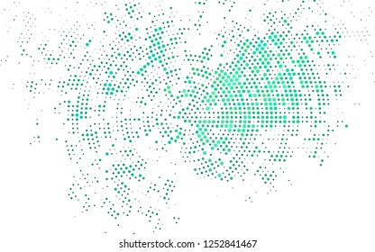Light Green vector pattern with spheres. Abstract illustration with colored bubbles in nature style. Pattern for ads, leaflets.