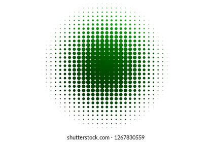 Light Green vector pattern with spheres. Abstract illustration with colored bubbles in nature style. Pattern for ads, leaflets.