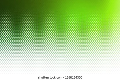 Light Green vector pattern with spheres. Abstract illustration with colored bubbles in nature style. Design for business adverts.