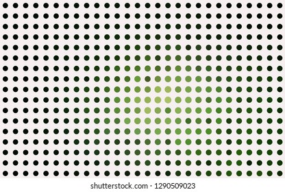 Light Green vector pattern with spheres. Modern abstract illustration with colorful water drops. Pattern for ads, booklets.