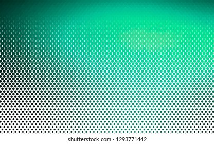 Light Green vector pattern with spheres. Abstract illustration with colored bubbles in nature style. Pattern of water, rain drops.
