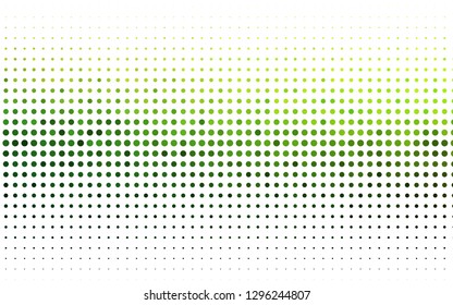 Light Green vector pattern with spheres. Illustration with set of shining colorful abstract circles. Pattern of water, rain drops.