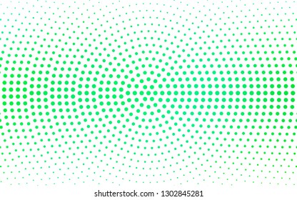 Light Green vector  pattern with spheres. Glitter abstract illustration with blurred drops of rain. Pattern for ads, leaflets.