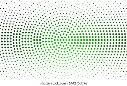 Light Green vector  pattern with spheres. Blurred decorative design in abstract style with bubbles. Pattern for futuristic ad, booklets.