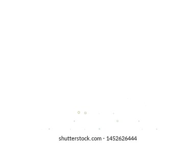 Light Green vector pattern with spheres, squares. Abstract backdrop with colorful circles, rectangles. Template for your brand book.