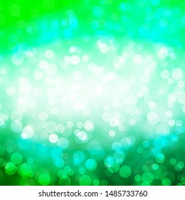 Light Green vector pattern with spheres. Glitter abstract illustration with colorful drops. Design for posters, banners.