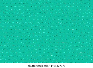 Light Green vector pattern with spheres. Beautiful colored illustration with blurred circles in nature style. New template for your brand book.