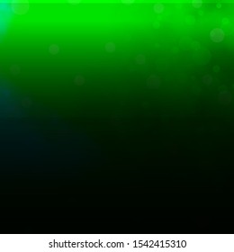 Light Green vector pattern with spheres. Abstract decorative design in gradient style with bubbles. Design for your commercials.