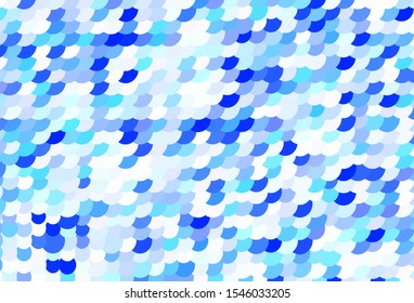 Light Green vector pattern with spheres. Blurred decorative design in abstract style with bubbles. Pattern for ads, leaflets.