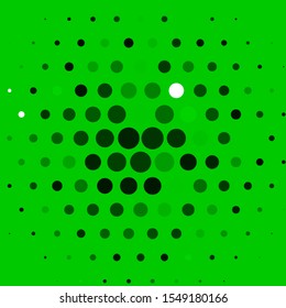 Light Green vector pattern with spheres. Modern abstract illustration with colorful circle shapes. Design for posters, banners.