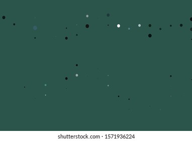 Light Green vector pattern with spheres. Modern abstract illustration with colorful water drops. Pattern for beautiful websites.