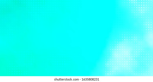 Light Green vector pattern with spheres. Abstract decorative design in gradient style with bubbles. New template for a brand book.