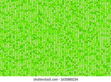 Light Green vector pattern with spheres. Illustration with set of shining colorful abstract circles. Pattern for futuristic ad, booklets.