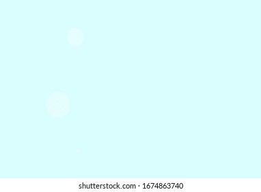 Light Green vector pattern with spheres. Modern abstract illustration with colorful water drops. Design for your business advert.