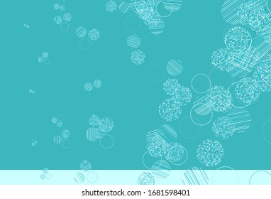 Light Green vector pattern with spheres. Beautiful colored illustration with blurred circles in nature style. New template for your brand book.