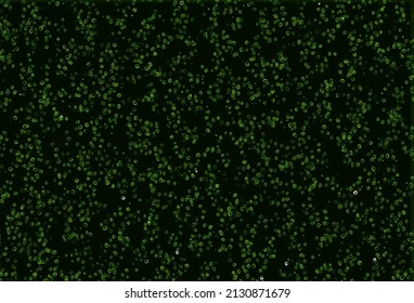 Light Green vector pattern with spheres. Glitter abstract illustration with blurred drops of rain. Pattern for beautiful websites.