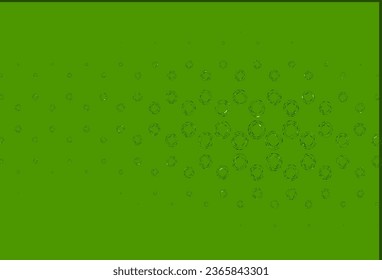 Light green vector pattern with spheres. Glitter abstract illustration with blurred drops of rain. Design for posters, banners.