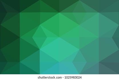 Light Green vector Pattern.  triangular template. Geometric sample. Repeating routine with triangle shapes. New texture for your design. Pattern can be used for background.